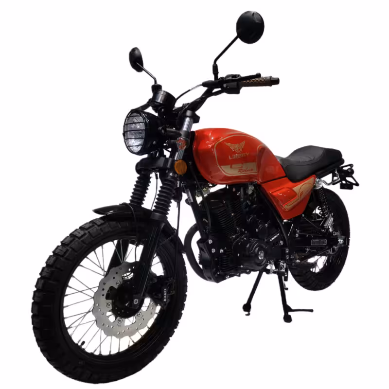 150cc Gasoline Motorcycle High Torque 4 Stroke Front Disc Rear Drum CDI Ignition Alloy Rims