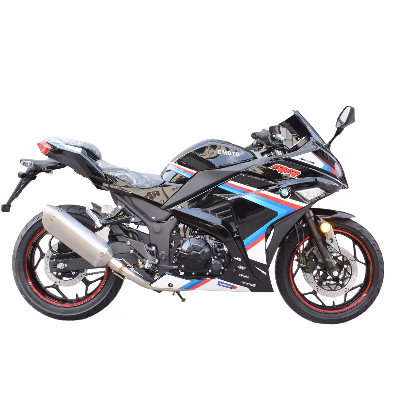 200cc-400cc Gasoline Street Fighter Motorcycle 4 Stroke Chain Transmission Racing Style High Performance