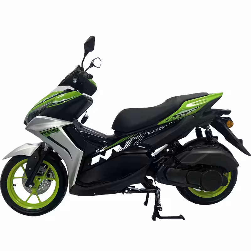 150cc Gasoline City Scooter High Torque Air-Cooled CVT Transmission Dual Disc Brakes Electric Start