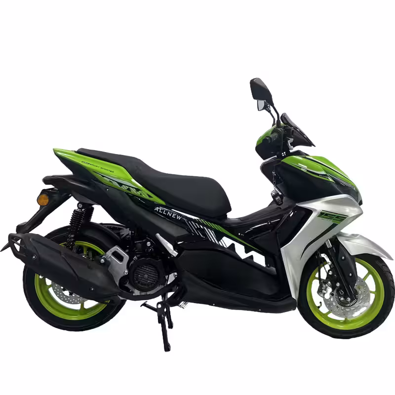 150cc Gasoline City Scooter High Torque Air-Cooled CVT Transmission Dual Disc Brakes Electric Start