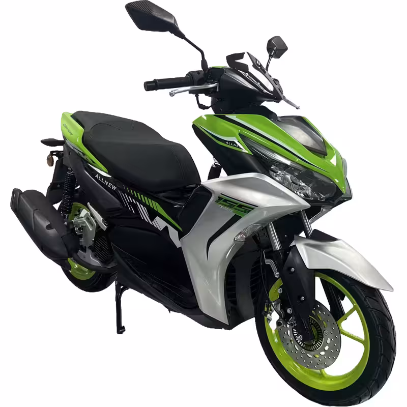 150cc Gasoline City Scooter High Torque Air-Cooled CVT Transmission Dual Disc Brakes Electric Start