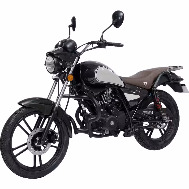 150cc Gasoline Scooter Air-Cooled Engine Front Disc and Rear Drum Brakes Electric Kick Start Hydraulic Suspension