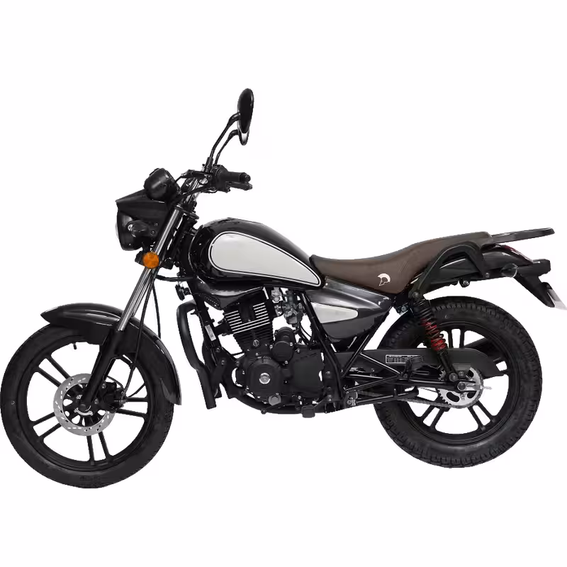 150cc Gasoline Scooter Air-Cooled Engine Front Disc and Rear Drum Brakes Electric Kick Start Hydraulic Suspension