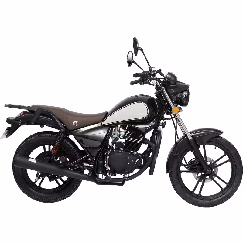 150cc Gasoline Scooter Air-Cooled Engine Front Disc and Rear Drum Brakes Electric Kick Start Hydraulic Suspension