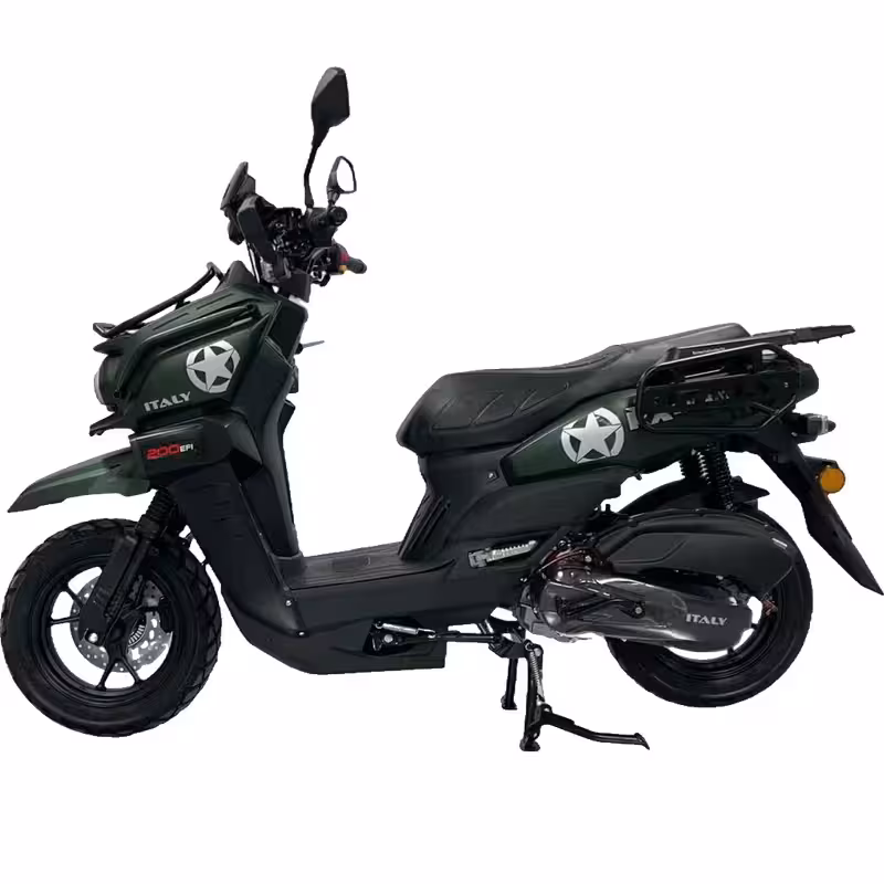 150cc Gasoline Scooter Front Disc Rear Drum Brakes 85km/h Max Speed 7L Large Fuel Tank
