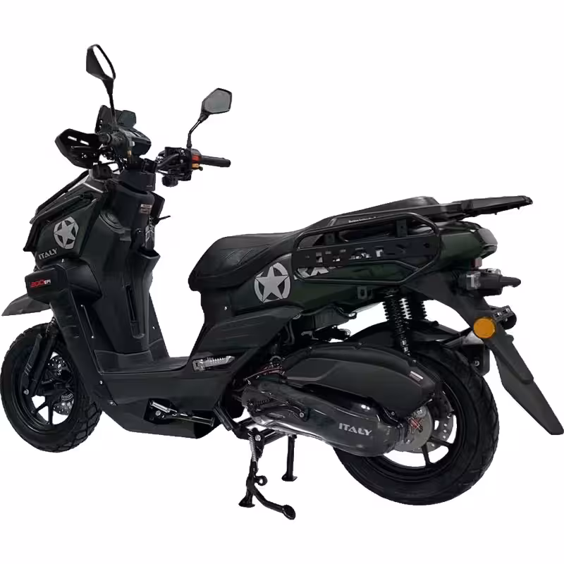 150cc Gasoline Scooter Front Disc Rear Drum Brakes 85km/h Max Speed 7L Large Fuel Tank