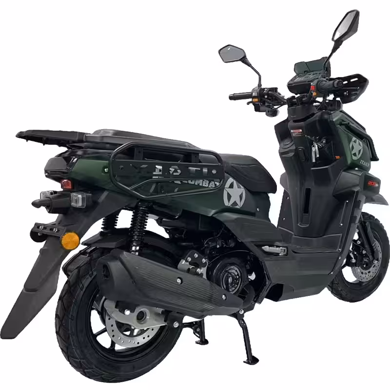 150cc Gasoline Scooter Front Disc Rear Drum Brakes 85km/h Max Speed 7L Large Fuel Tank