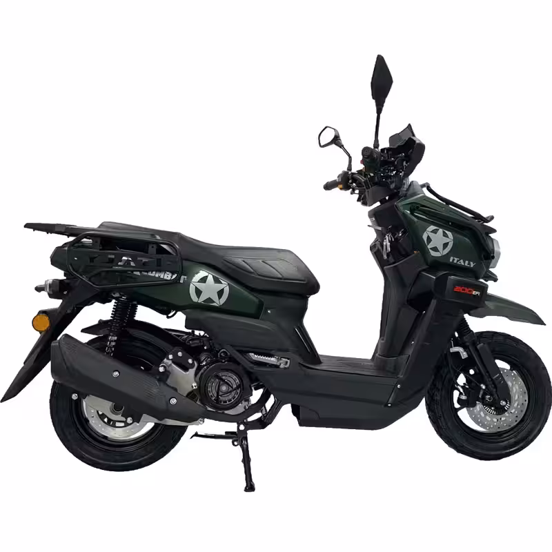 150cc Gasoline Scooter Front Disc Rear Drum Brakes 85km/h Max Speed 7L Large Fuel Tank