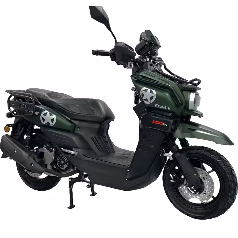 150cc Gasoline Scooter Front Disc Rear Drum Brakes 85km/h Max Speed 7L Large Fuel Tank