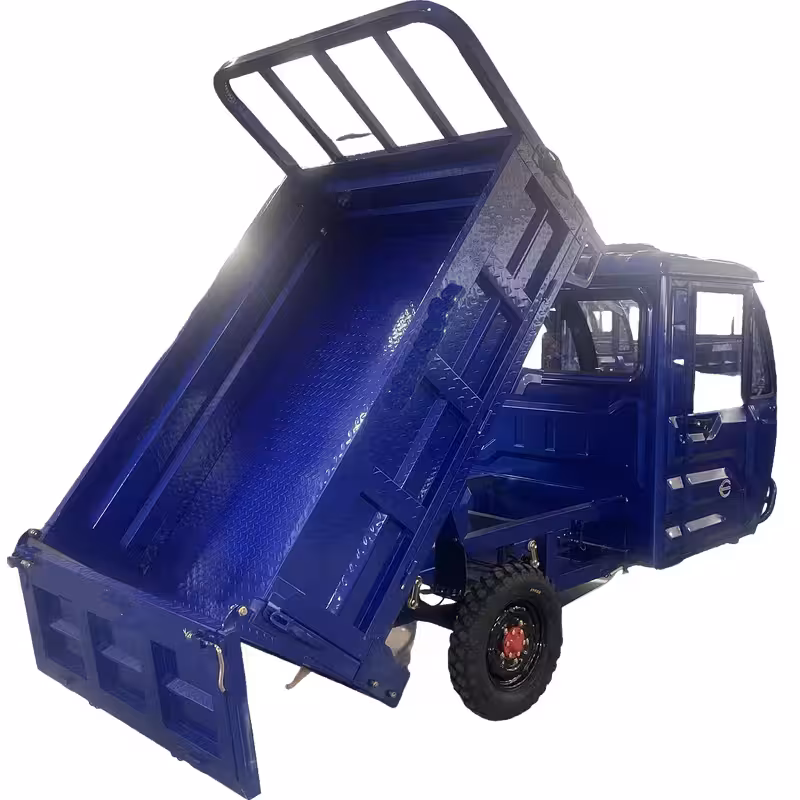 1500W Motorized Cargo 3-Wheel Electric Tricycle for Adults 60-72V Battery Closed Passenger Vehicle
