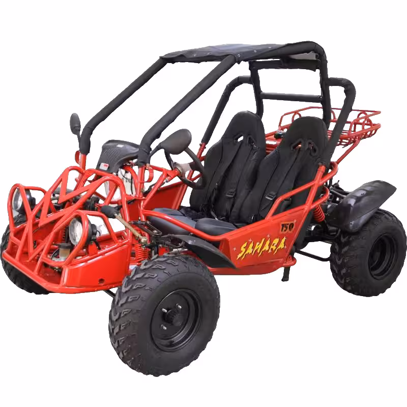 150cc Air-Cooled GY6 150 Engine 2 Seat Gas Powered Go Kart Quad