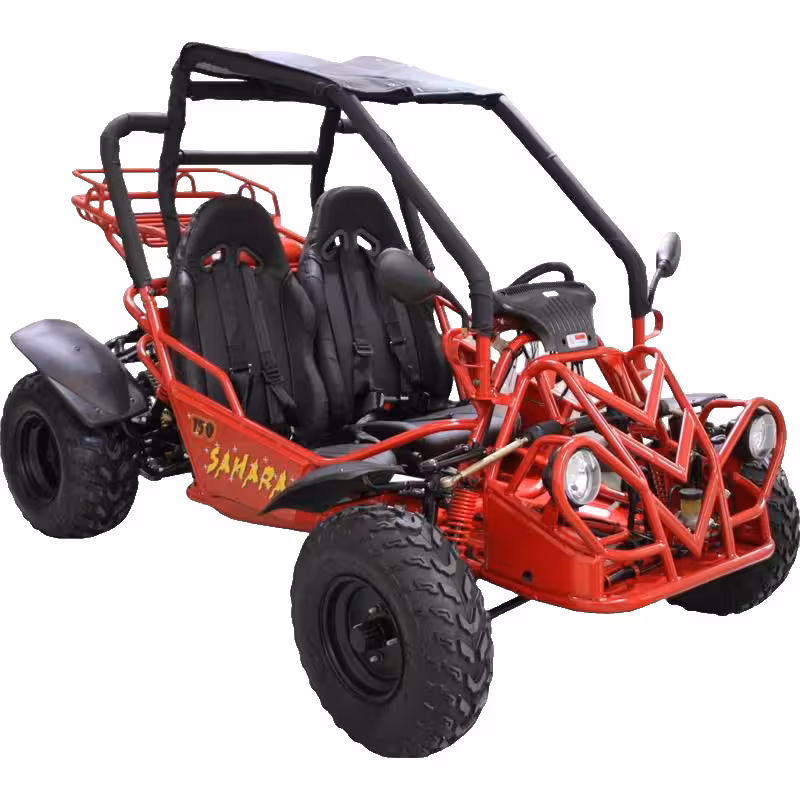 150cc Air-Cooled GY6 150 Engine 2 Seat Gas Powered Go Kart Quad
