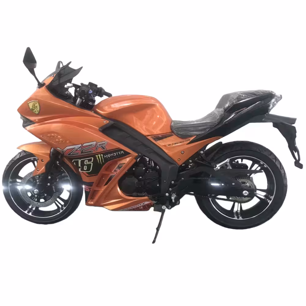 100cc-200cc Gasoline Racing Motorcycle Chain Drive Hydraulic Front Shocks 90km/h Max Speed Sport Design