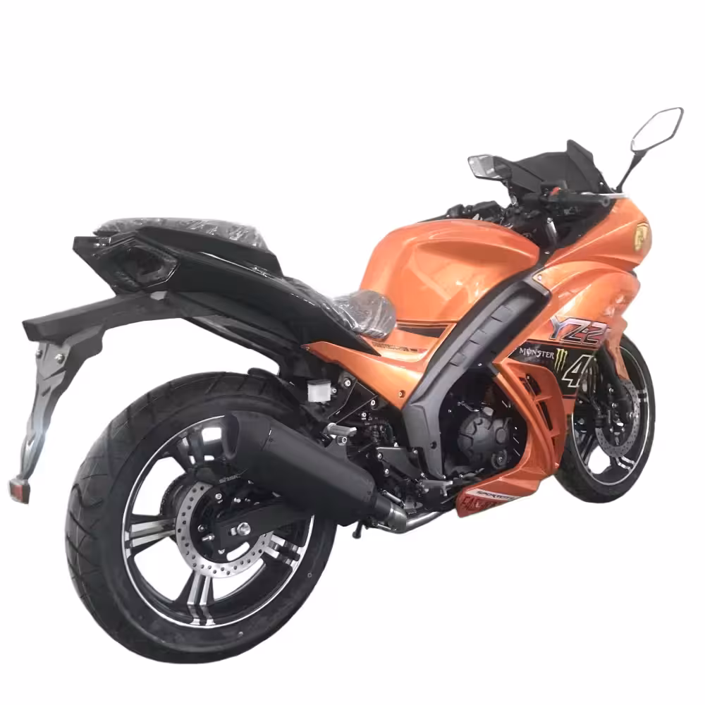 100cc-200cc Gasoline Racing Motorcycle Chain Drive Hydraulic Front Shocks 90km/h Max Speed Sport Design
