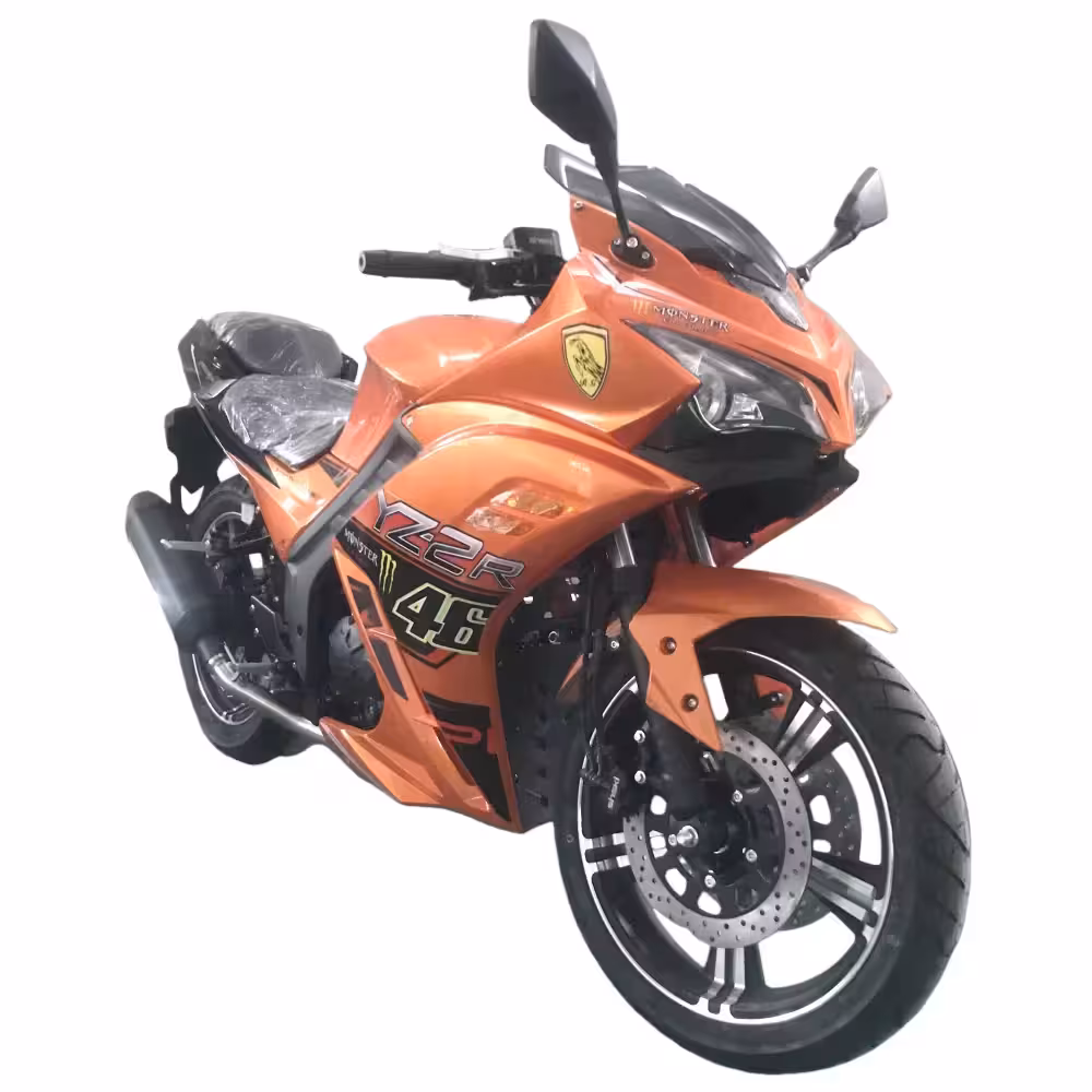 100cc-200cc Gasoline Racing Motorcycle Chain Drive Hydraulic Front Shocks 90km/h Max Speed Sport Design