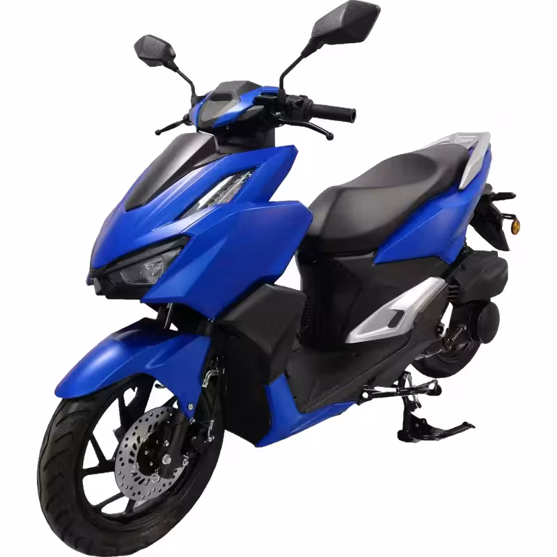 150cc Gasoline Scooter High Spec Dual Disc Brakes Hydraulic Suspension Digital Meter