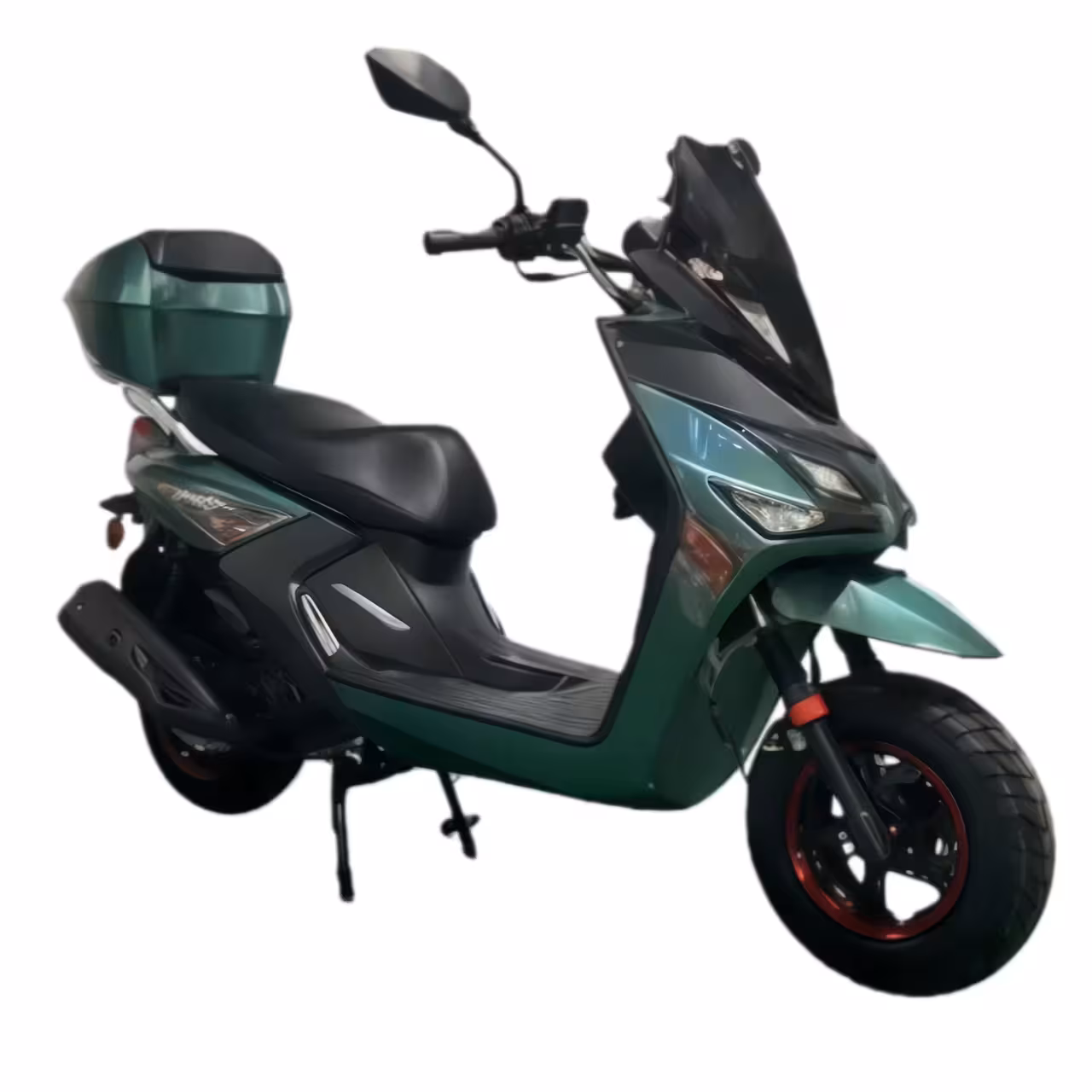 150cc Gasoline Scooter Front and Rear Disc Brakes Dual Start Hydraulic Suspension 12 inch Wheels
