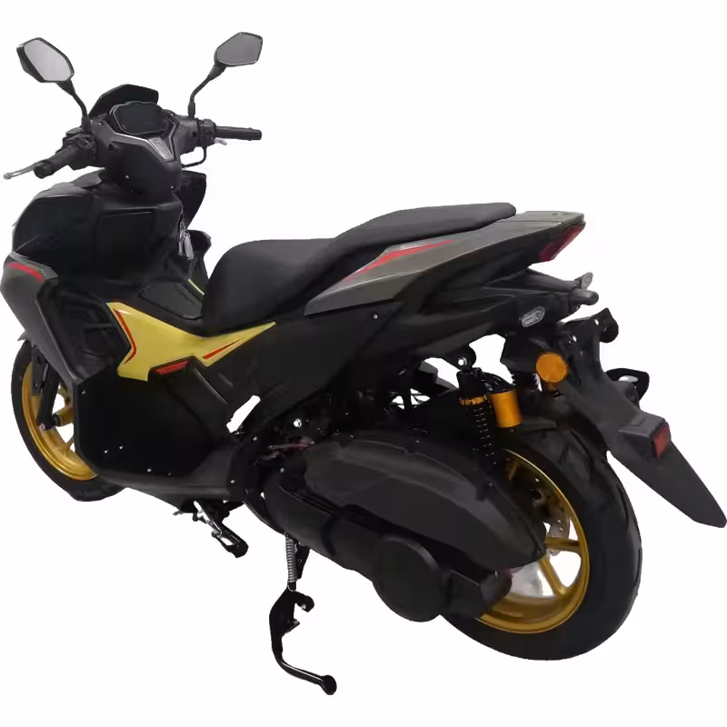 150cc Gasoline Scooter Front and Rear Disc Brakes Dual Start Hydraulic Suspension Digital Speedometer