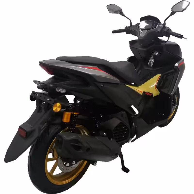 150cc Gasoline Scooter Front and Rear Disc Brakes Dual Start Hydraulic Suspension Digital Speedometer