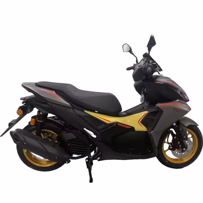 150cc Gasoline Scooter Front and Rear Disc Brakes Dual Start Hydraulic Suspension Digital Speedometer