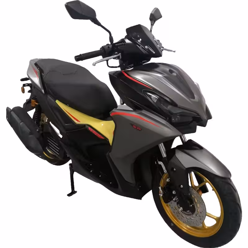 150cc Gasoline Scooter Front and Rear Disc Brakes Dual Start Hydraulic Suspension Digital Speedometer