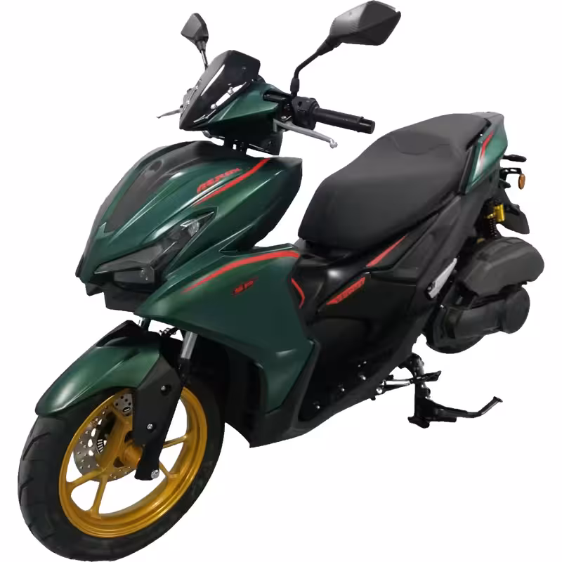 150cc Gasoline Scooter Front and Rear Disc Brakes Dual Start Hydraulic Suspension Digital Speedometer