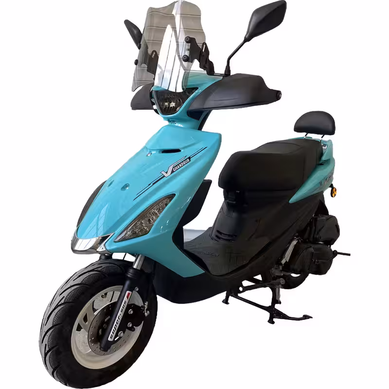150cc Gasoline Scooter Front Disc Rear Drum Brakes 85km/h Top Speed 5L Fuel Tank