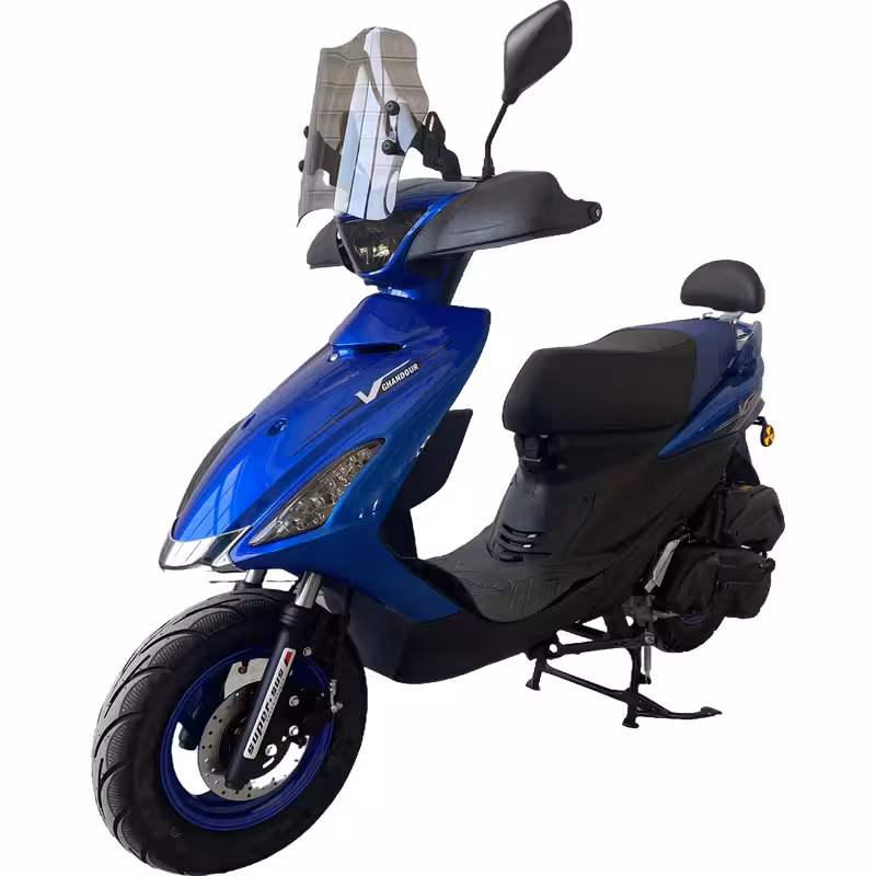 150cc Gasoline Scooter Front Disc Rear Drum Brakes 85km/h Top Speed 5L Fuel Tank