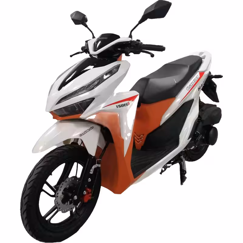 150cc Gasoline Scooter Dual Disc Brakes 95km/h Max Speed 7L Fuel Tank Dual Start Hydraulic Suspension