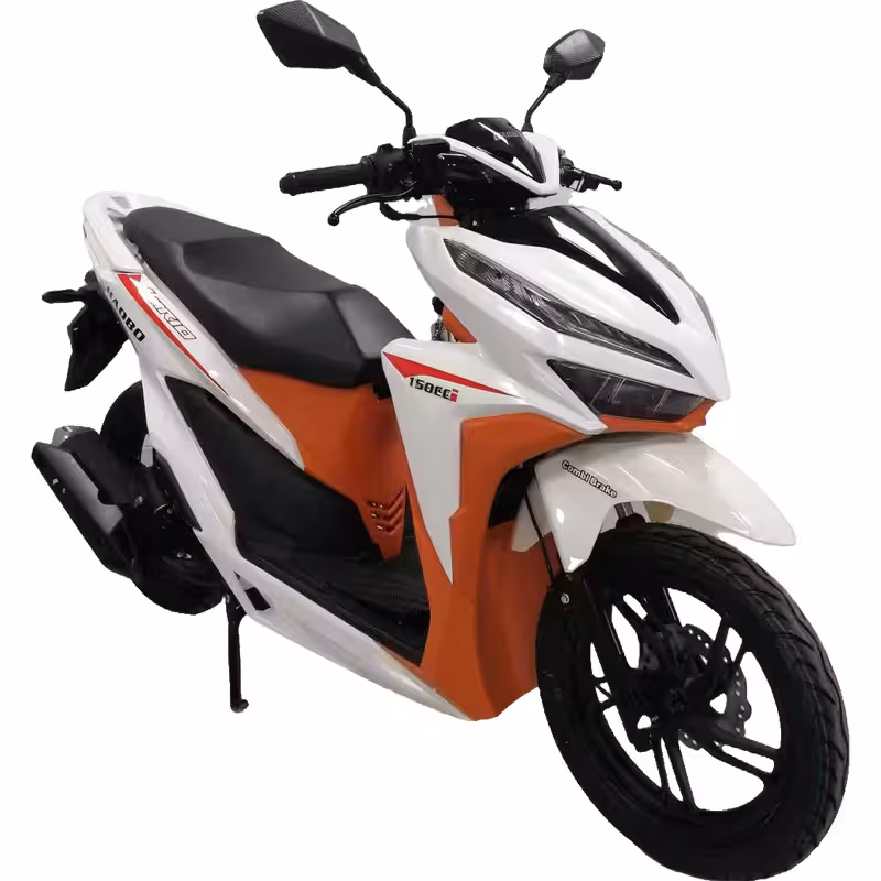 150cc Gasoline Scooter Dual Disc Brakes 95km/h Max Speed 7L Fuel Tank Dual Start Hydraulic Suspension