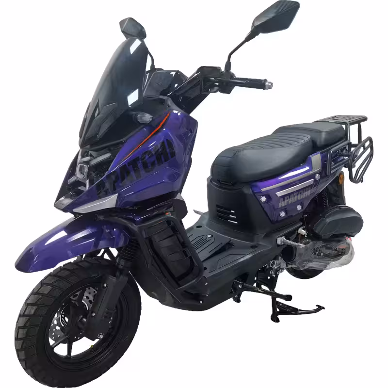 150cc Gasoline Cruiser Motorcycle Front Disc Rear Drum Brakes 85km/h Top Speed 7L Fuel Tank