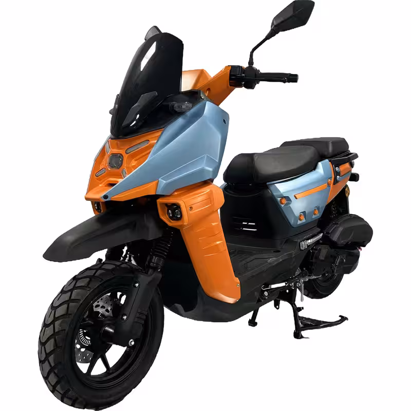 150cc Gasoline Cruiser Motorcycle Front Disc Rear Drum Brakes 85km/h Top Speed 7L Fuel Tank