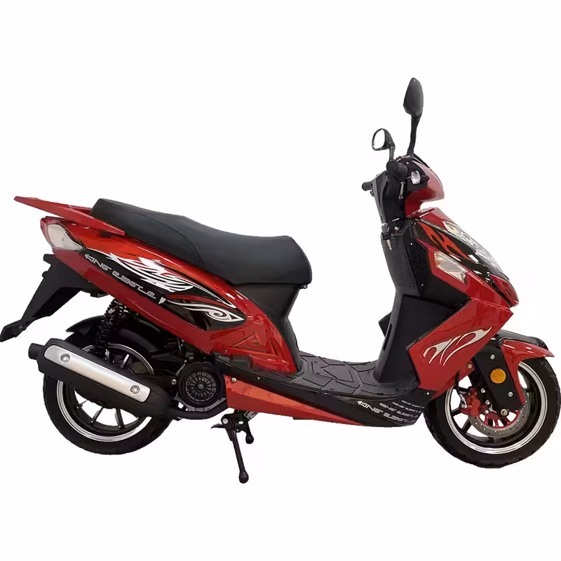 50cc-100cc Gasoline Scooter Air-Cooled CVT Automatic Front Hydraulic Suspension 130/60-13 Tires