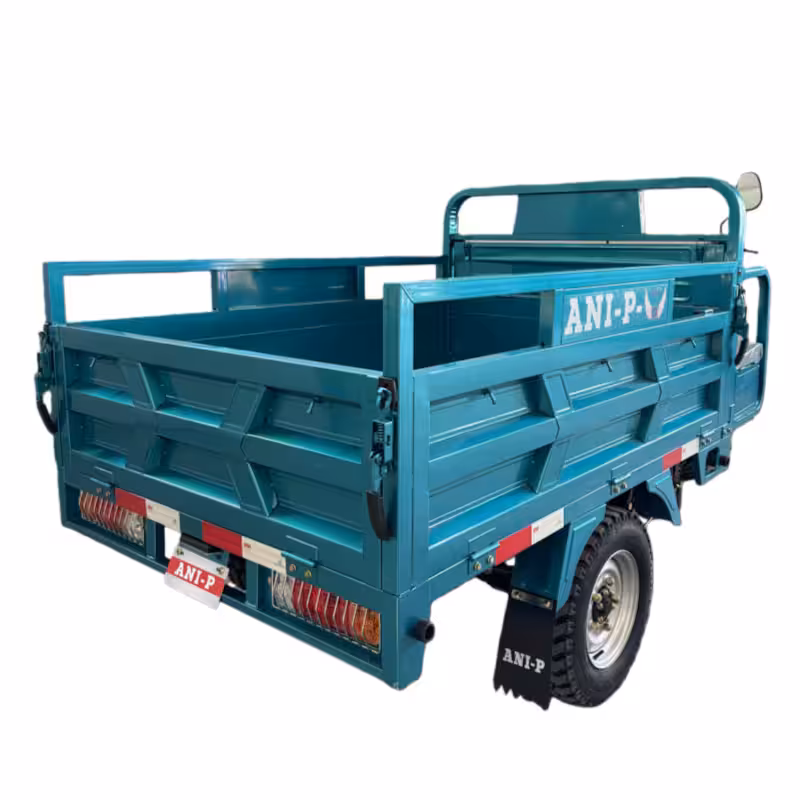 175cc Gasoline Cargo Tricycle Loncin Engine Air-Cooled Reverse Gear Full Suspension Dual Armrest Toolbox