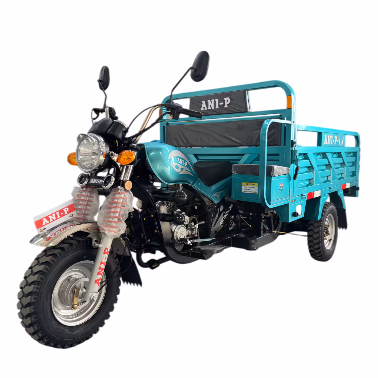 175cc Gasoline Cargo Tricycle Loncin Engine Air-Cooled Reverse Gear Full Suspension Toolbox