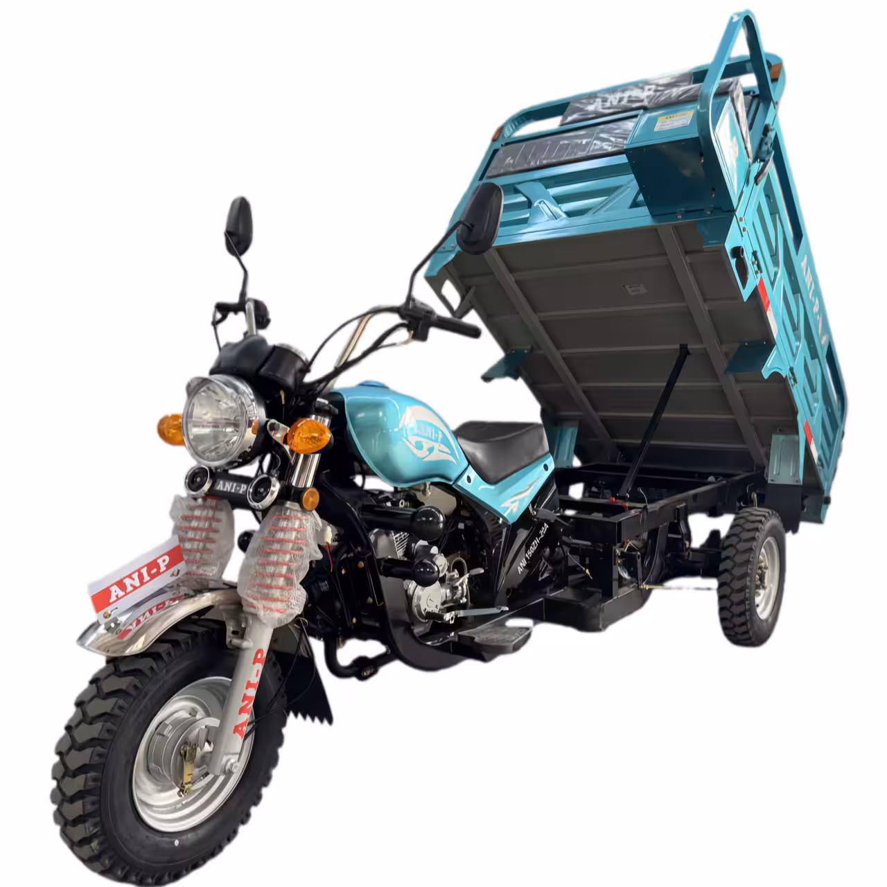 175cc Gasoline Cargo Tricycle Loncin Engine Air-Cooled Reverse Gear Full Suspension Toolbox