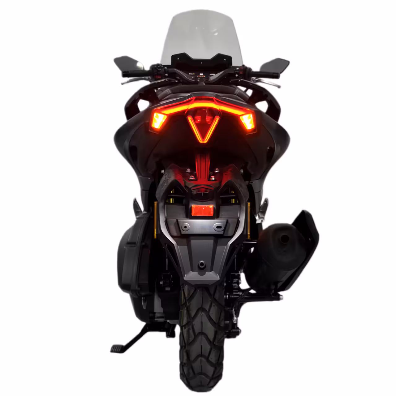 1800cc Gasoline Scooter Front and Rear Disc Brakes Dual Start Hydraulic Suspension Digital Speedometer