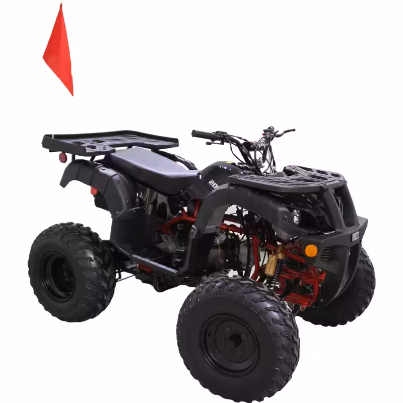 200cc Gasoline ATV Front Drum Rear Disc Brakes 60km/h Max Speed 5.5L Fuel Tank