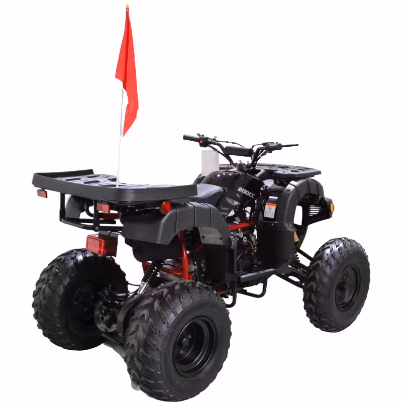 200cc Gasoline ATV Front Drum Rear Disc Brakes 60km/h Max Speed 5.5L Fuel Tank
