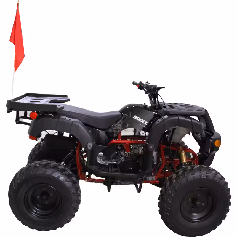 200cc Gasoline ATV Front Drum Rear Disc Brakes 60km/h Max Speed 5.5L Fuel Tank