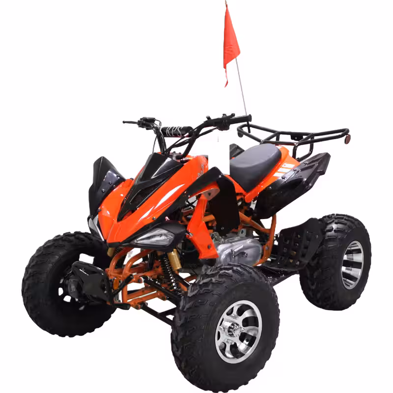 200cc Gasoline ATV Front Drum Rear Disc Brakes 60km/h Max Speed 5.5L Fuel Tank
