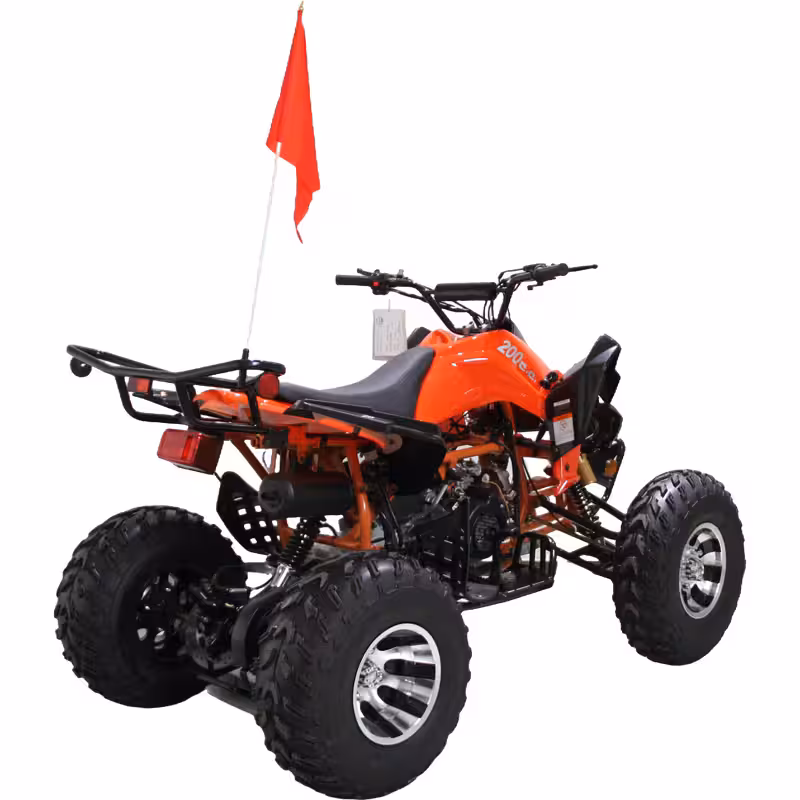 200cc Gasoline ATV Front Drum Rear Disc Brakes 60km/h Max Speed 5.5L Fuel Tank