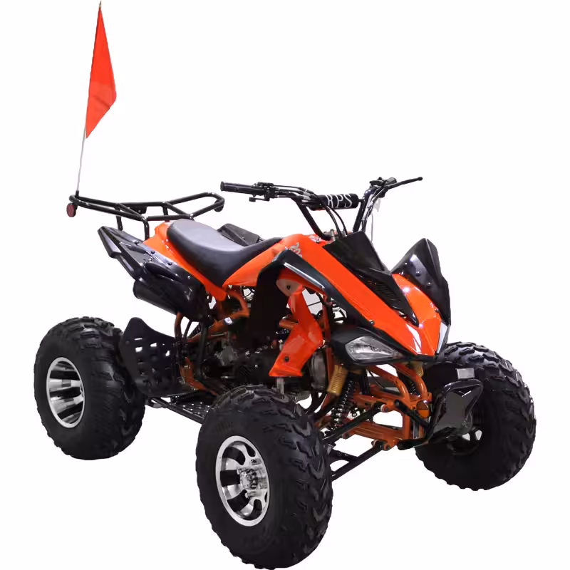 200cc Gasoline ATV Front Drum Rear Disc Brakes 60km/h Max Speed 5.5L Fuel Tank
