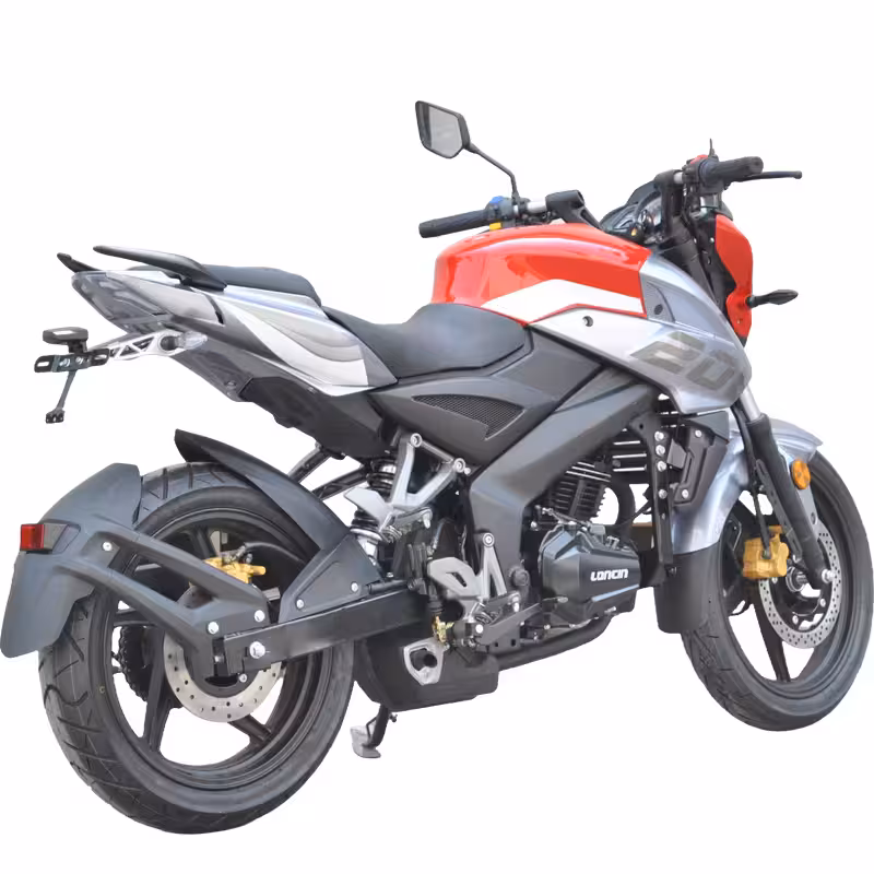 193cc Gasoline Motorcycle Front Disc Rear Drum Brakes 140km/h Max Speed 12L Fuel Tank 6-Speed Manual Air-Cooled Engine