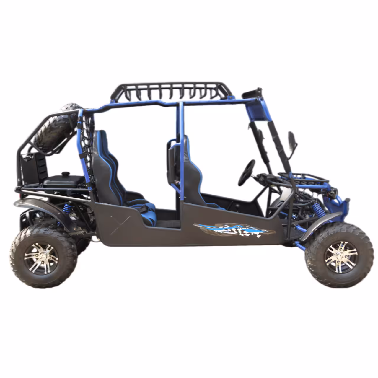200cc Air-Cooled GY6 Automatic Transmission 4 Seat Gas Powered Go Kart Quad