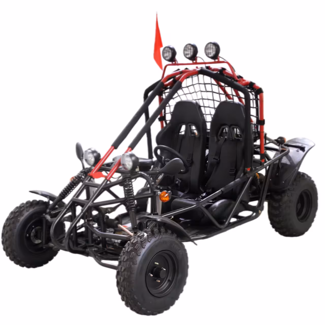 200cc Go Kart Air-Cooled Automatic Transmission 2 Seat Gas Powered ATV Quad Bike