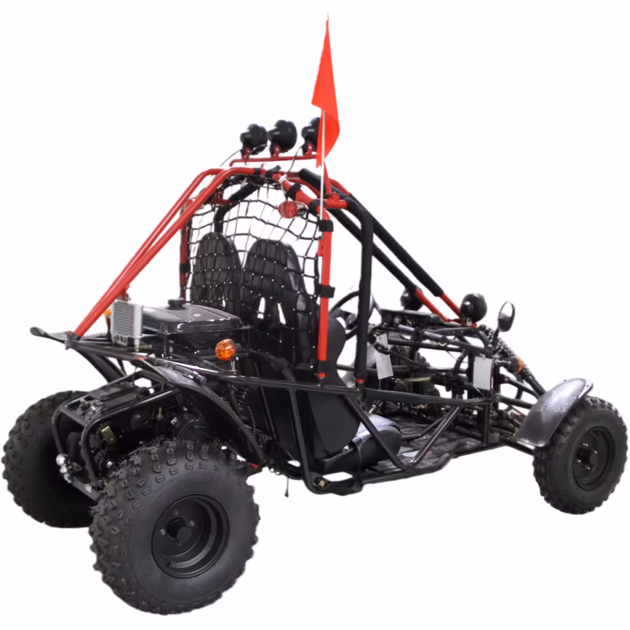 200cc Go Kart Air-Cooled Automatic Transmission 2 Seat Gas Powered ATV Quad Bike