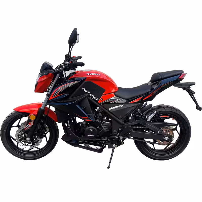 197cc Gasoline Motorcycle Powerful Oil-Cooled Loncin Engine 6 Speed Manual Disc Brakes 130km/h High Speed 20L Fuel Cap