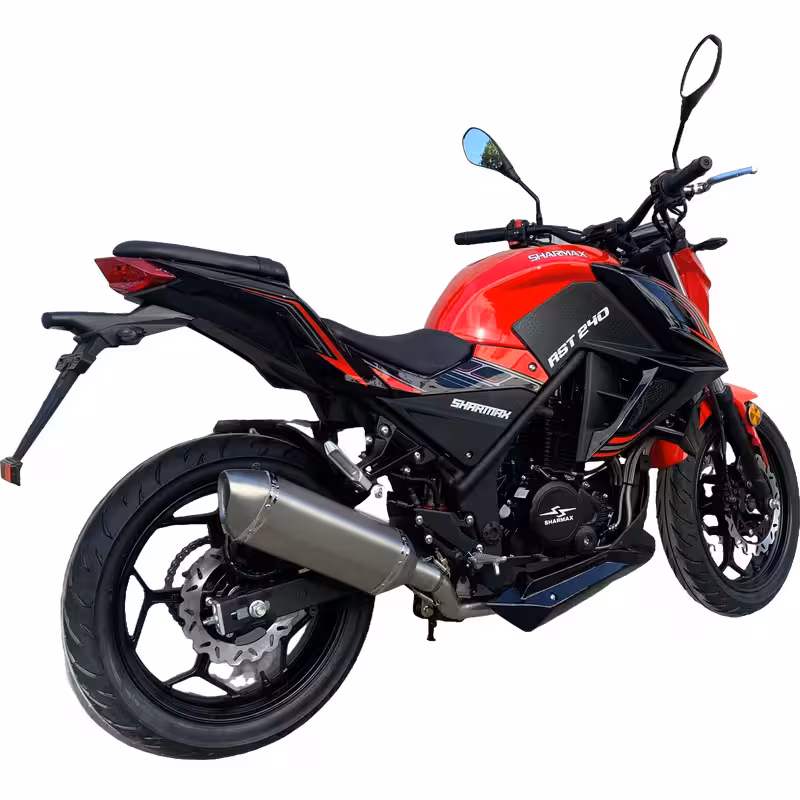 197cc Gasoline Motorcycle Powerful Oil-Cooled Loncin Engine 6 Speed Manual Disc Brakes 130km/h High Speed 20L Fuel Cap