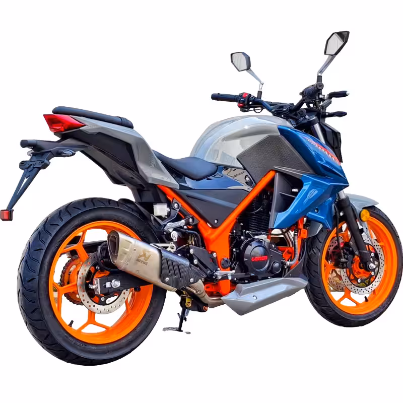 197cc Gasoline Sport Motorcycle Oil-Cooled Engine 6 Speed Manual Front and Rear Disc Brakes 130km/h Top Speed 13L Fuel